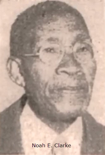 Photograph of Noah E. Clark (date unknown). Noah E. Clarke was a crusader for black education and civil rights in Montgomery County, and can be fairly described as the Father of Secondary Education for his people in Montgomery County Maryland.